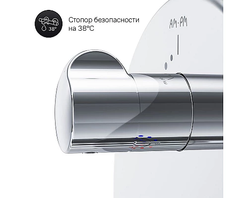Купить Смеситель для душа AM.PM Like F8075600 с термостатом Хром в магазине сантехники Santeh-Crystal.ru
