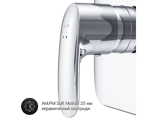 Заказать Смеситель для душа AM.PM Sensation F3075000 хром в магазине сантехники Santeh-Crystal.ru