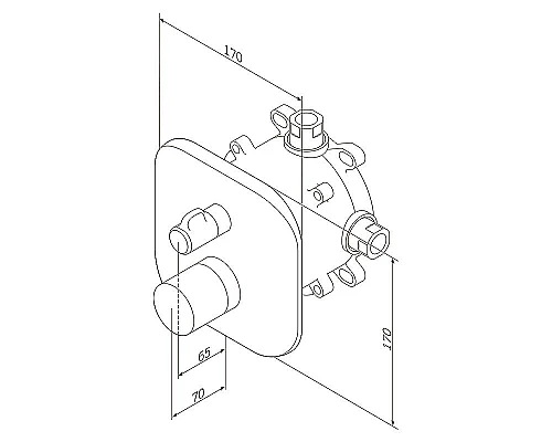Приобрести Смеситель для душа AM.PM Sensation F3085500 хром в магазине сантехники Santeh-Crystal.ru