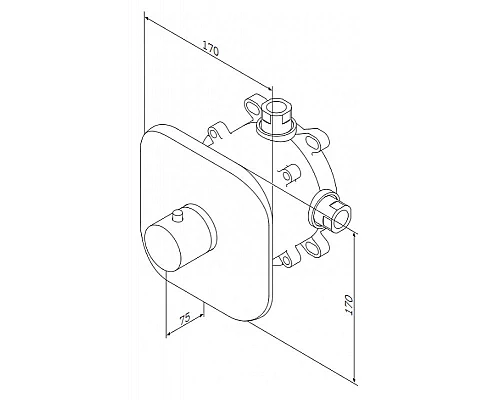 Заказать Смеситель для душа AM.PM Sensation F3075500 хром в магазине сантехники Santeh-Crystal.ru