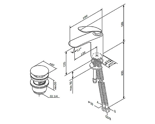 Приобрести Смеситель для раковины AM.PM Sensation F3082164 Хром в магазине сантехники Santeh-Crystal.ru