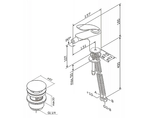 Купить Смеситель для биде AM.PM Sensation F3083100 хром в магазине сантехники Santeh-Crystal.ru