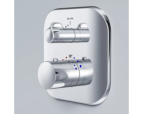 Купить Смеситель для душа AM.PM Sensation F3075600 с термостатом Хром в магазине сантехники Santeh-Crystal.ru