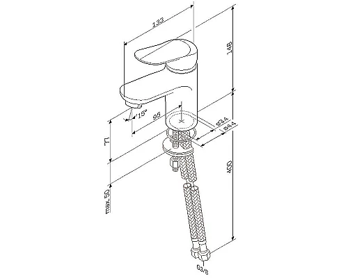 Приобрести Смеситель для раковины AM.PM Sunny F85C02100 Хром в магазине сантехники Santeh-Crystal.ru
