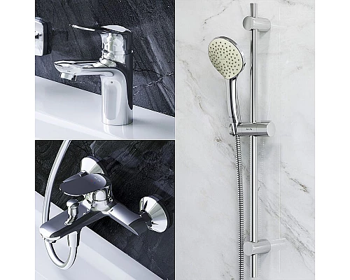 Купить Комплект смесителей AM.PM Sunny F40985C00 Хром в магазине сантехники Santeh-Crystal.ru