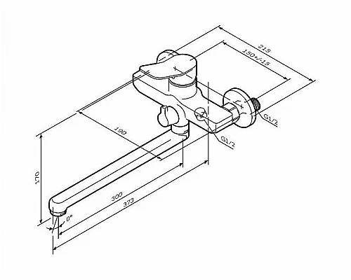 Приобрести Смеситель для ванны AM.PM X-Joy F85A90000 универсальный Хром в магазине сантехники Santeh-Crystal.ru