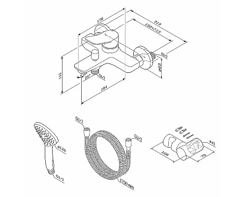 Купить Смеситель для ванны AM.PM X-Joy F85A15000 Хром в магазине сантехники Santeh-Crystal.ru