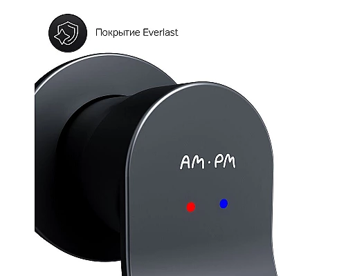 Купить Смеситель для раковины AM.PM X-Joy F85A72622 Черный матовый в магазине сантехники Santeh-Crystal.ru