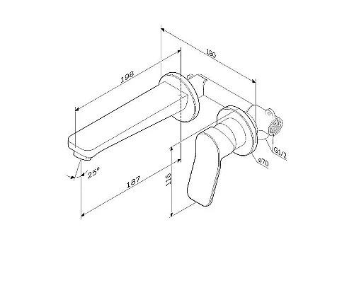 Купить Смеситель для раковины AM.PM X-Joy F85A72622 Черный матовый в магазине сантехники Santeh-Crystal.ru