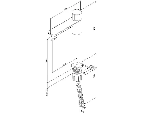 Купить Смеситель для раковины AM.PM X-Joy F85A92522 Черный матовый в магазине сантехники Santeh-Crystal.ru