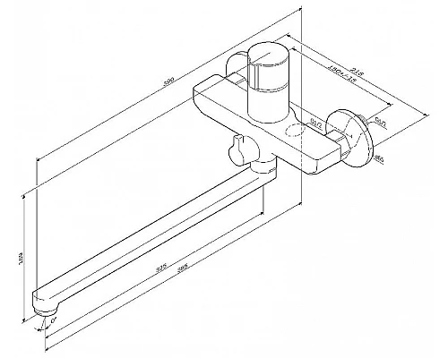Заказать Смеситель для ванны AM.PM X-Joy F85A90500 универсальный Хром в магазине сантехники Santeh-Crystal.ru