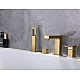 Купить Смеситель на борт ванны Abber Daheim AF8213G Золото матовое в магазине сантехники Santeh-Crystal.ru