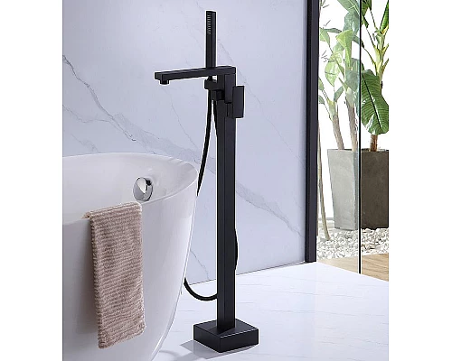 Заказать Смеситель для ванны Abber Daheim AF8215B Черный матовый в магазине сантехники Santeh-Crystal.ru