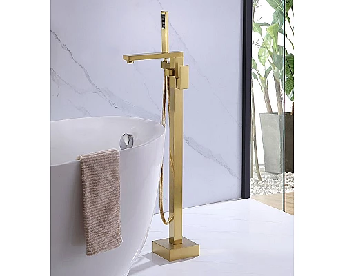 Заказать Смеситель для ванны Abber Daheim AF8215G Золото матовое в магазине сантехники Santeh-Crystal.ru