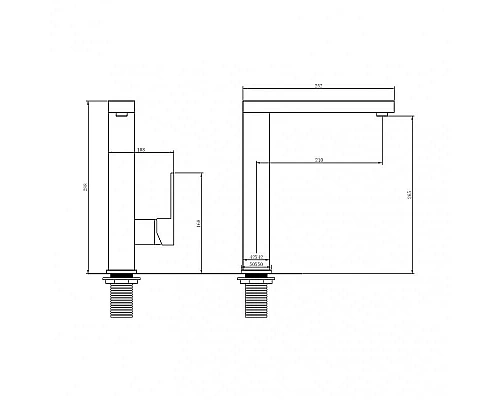 Заказать Смеситель для раковины Abber Daheim AF8214G Золото матовое в магазине сантехники Santeh-Crystal.ru