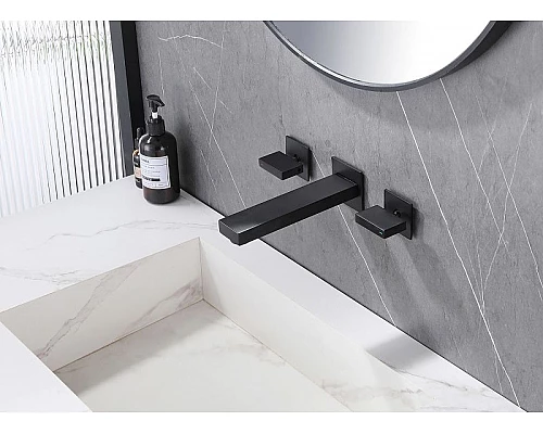 Заказать Смеситель для раковины Abber Daheim AF82122B Черный матовый в магазине сантехники Santeh-Crystal.ru