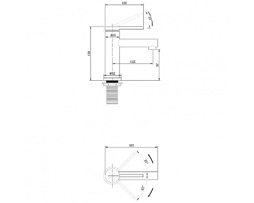 Купить Смеситель для раковины Abber Emotion AF8810 Хром в магазине сантехники Santeh-Crystal.ru