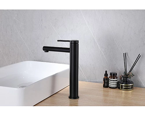 Заказать Смеситель для раковины Abber Emotion AF8811B Черный матовый в магазине сантехники Santeh-Crystal.ru