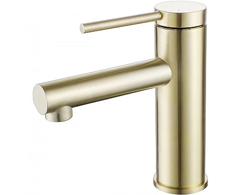 Приобрести Смеситель для раковины Abber Emotion AF8810G Золото матовое в магазине сантехники Santeh-Crystal.ru