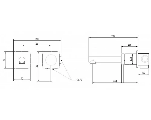 Купить Смеситель для раковины Abber Emotion AF8812B Черный матовый в магазине сантехники Santeh-Crystal.ru
