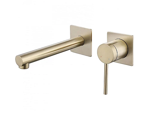 Приобрести Смеситель для раковины Abber Emotion AF8812G Золото матовое в магазине сантехники Santeh-Crystal.ru