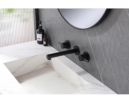 Заказать Смеситель для раковины Abber Emotion AF88121B Черный матовый в магазине сантехники Santeh-Crystal.ru