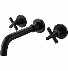 Смеситель для раковины Abber Wasser Kreis AF81121B Черный матовый