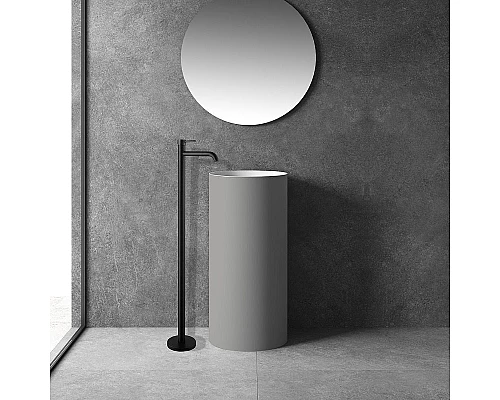 Приобрести Смеситель для раковины Abber Wasser Kreis AF8140B Черный матовый в магазине сантехники Santeh-Crystal.ru