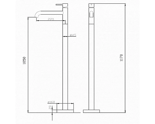 Приобрести Смеситель для раковины Abber Wasser Kreis AF8140B Черный матовый в магазине сантехники Santeh-Crystal.ru