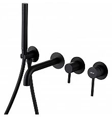 Смеситель для ванны Abber Wasser Kreis AF8130B Черный матовый