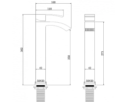 Заказать Смеситель для раковины Abber Wasserfall AF8611 Хром в магазине сантехники Santeh-Crystal.ru
