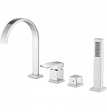 Смеситель на борт ванны Abber Wasserfall AF8613 Хром