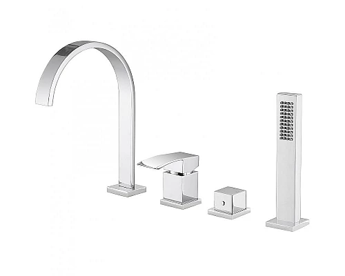 Приобрести Смеситель на борт ванны Abber Wasserfall AF8613 Хром в магазине сантехники Santeh-Crystal.ru