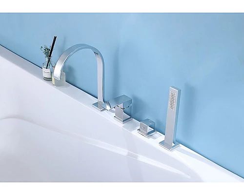 Приобрести Смеситель на борт ванны Abber Wasserfall AF8613 Хром в магазине сантехники Santeh-Crystal.ru