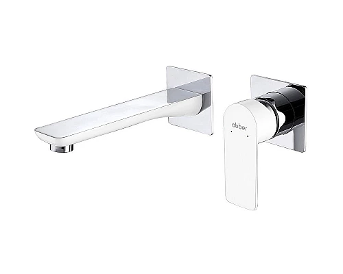 Заказать Смеситель для раковины Abber Weiss Insel AF8082W Белый хром в магазине сантехники Santeh-Crystal.ru