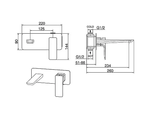 Приобрести Смеситель для раковины Allen Brau Infinity 5.21003-00 Хром в магазине сантехники Santeh-Crystal.ru