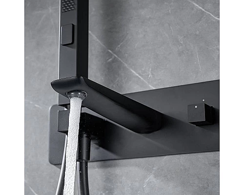 Приобрести Смеситель для ванны Allen Brau Infinity 5.21007-31 Черный матовый в магазине сантехники Santeh-Crystal.ru