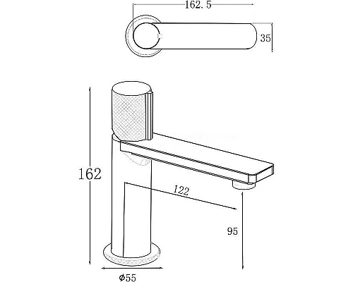 Приобрести Смеситель для раковины Allen Brau Liberty 5.33001-00 Хром в магазине сантехники Santeh-Crystal.ru