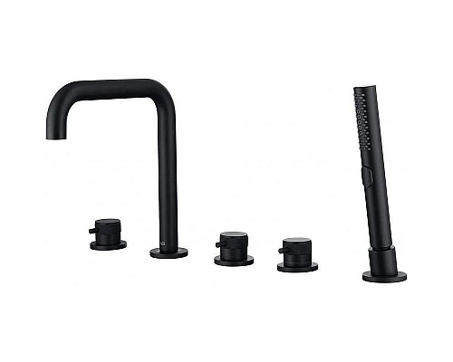 Приобрести Смеситель на борт ванны Allen Brau Priority 5.31007-31 Черный матовый в магазине сантехники Santeh-Crystal.ru