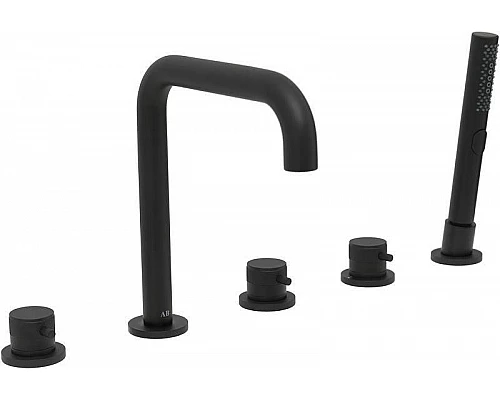 Приобрести Смеситель на борт ванны Allen Brau Priority 5.31007-31 Черный матовый в магазине сантехники Santeh-Crystal.ru