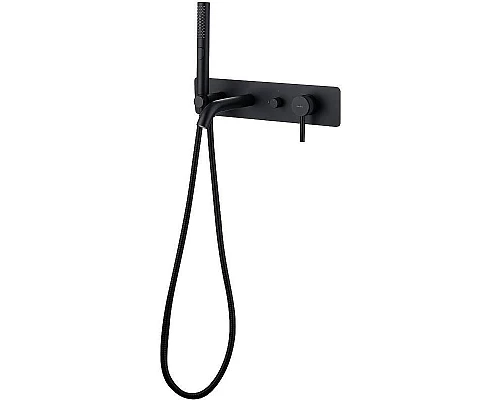 Купить Смеситель для ванны Allen Brau Priority 5.31006-31 Черный матовый в магазине сантехники Santeh-Crystal.ru