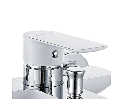 Купить Смеситель для ванны Aquanet Arctic AF520-20СW 216776 Хром Белый в магазине сантехники Santeh-Crystal.ru