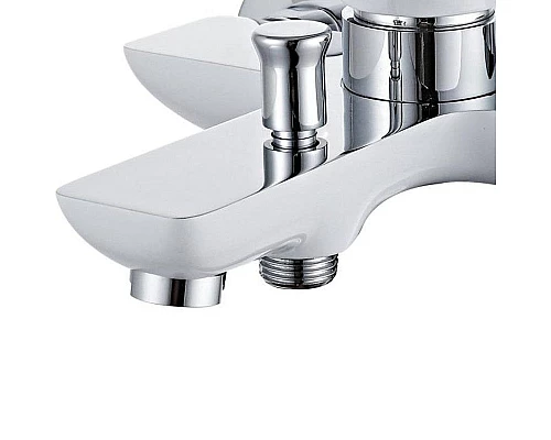 Купить Смеситель для ванны Aquanet Arctic AF520-20СW 216776 Хром Белый в магазине сантехники Santeh-Crystal.ru