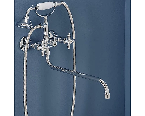 Приобрести Смеситель для ванны Aquanet Opera SD98909A 187236 универсальный Хром в магазине сантехники Santeh-Crystal.ru