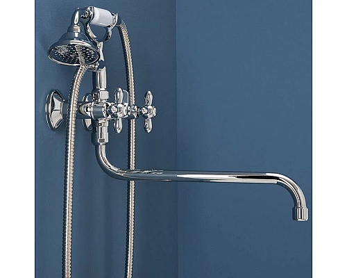 Приобрести Смеситель для ванны Aquanet Opera SD98909A 187236 универсальный Хром в магазине сантехники Santeh-Crystal.ru