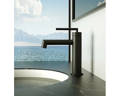 Заказать Смеситель для раковины BelBagno Acqua ACQUA-LVM-NERO Черный матовый в магазине сантехники Santeh-Crystal.ru