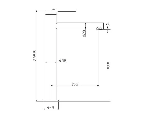 Купить Смеситель для раковины BelBagno Etna ETN-LMC-IN Сатин в магазине сантехники Santeh-Crystal.ru