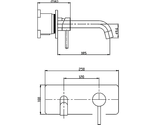 Заказать Смеситель для раковины BelBagno Etna ETN-BLVM-IN Сатин в магазине сантехники Santeh-Crystal.ru