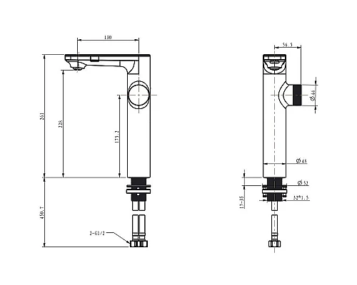 Приобрести Смеситель для раковины Berges Morans 076004 с термостатом Черный матовый в магазине сантехники Santeh-Crystal.ru