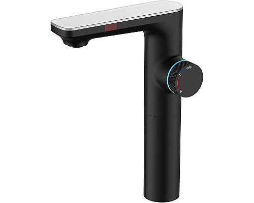 Приобрести Смеситель для раковины Berges Morans 076004 с термостатом Черный матовый в магазине сантехники Santeh-Crystal.ru